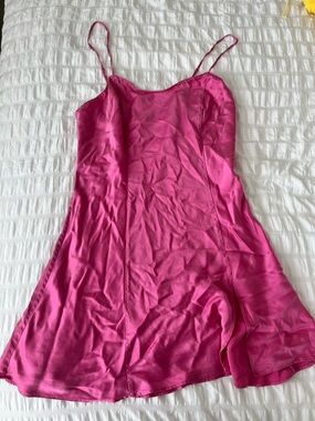 Victoria's Secret Pink Satin Slip Dress